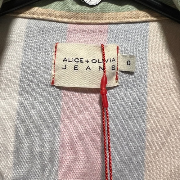 Alice + Olivia Stripped Denim Dress - Picture 5 of 7